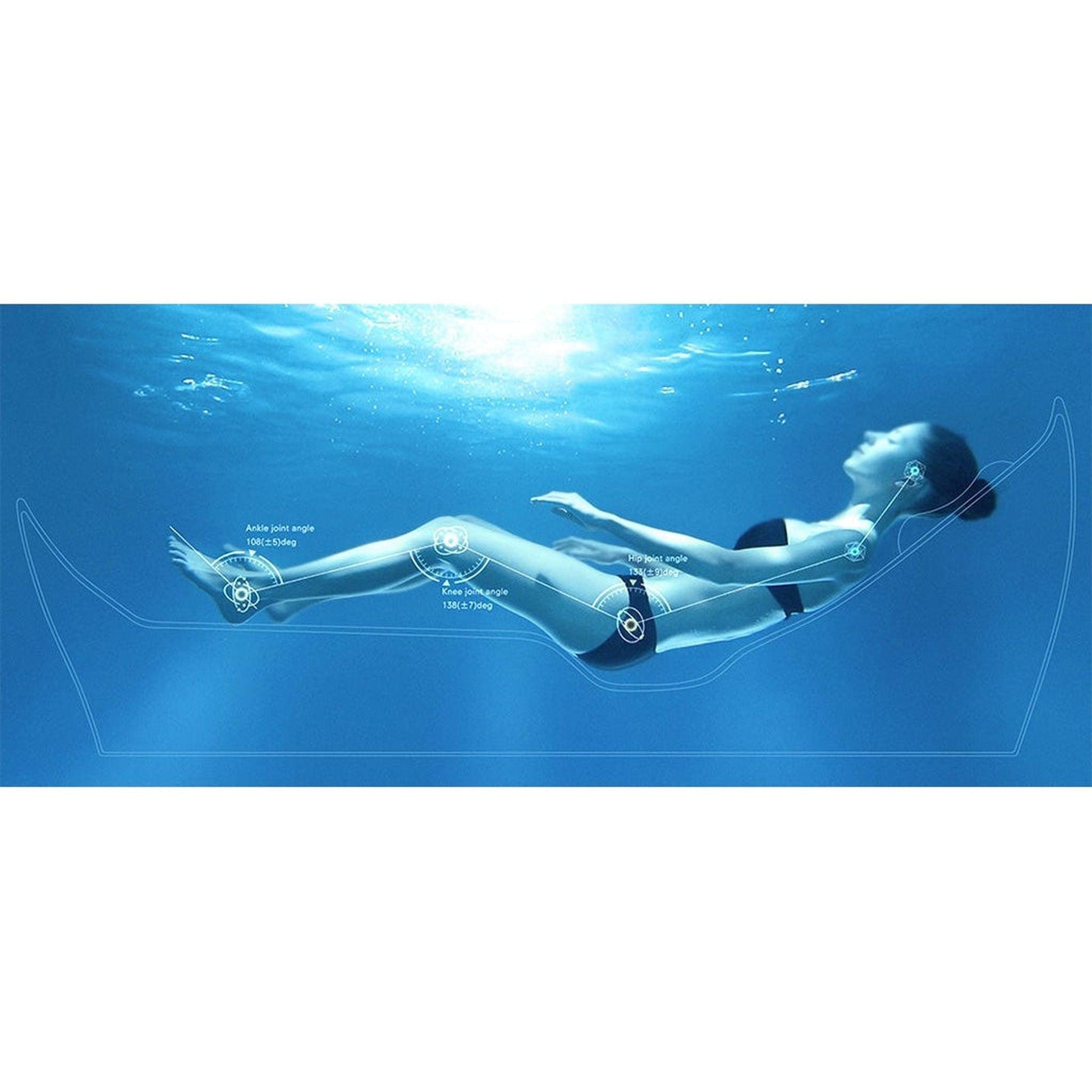 TOTO Gloss White Freestanding Zero Gravity Flotation Bathtub With Hydrohands Water Jets