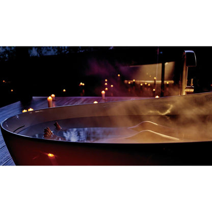 TOTO Gloss White Freestanding Zero Gravity Flotation Bathtub With Hydrohands Water Jets