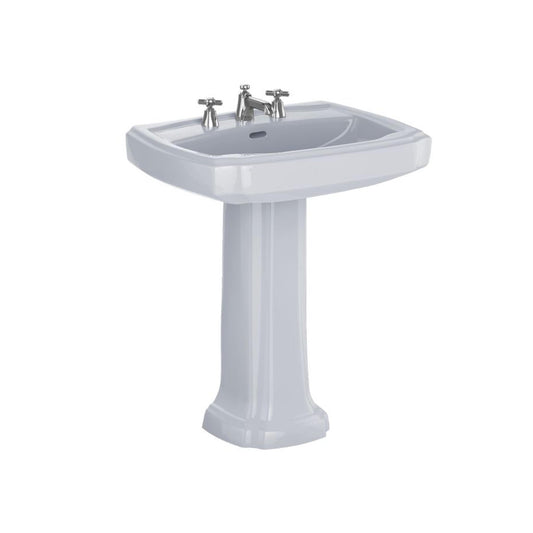 TOTO Guinevere 27-1/8” Lavatory and Ped Single Hole Cotton