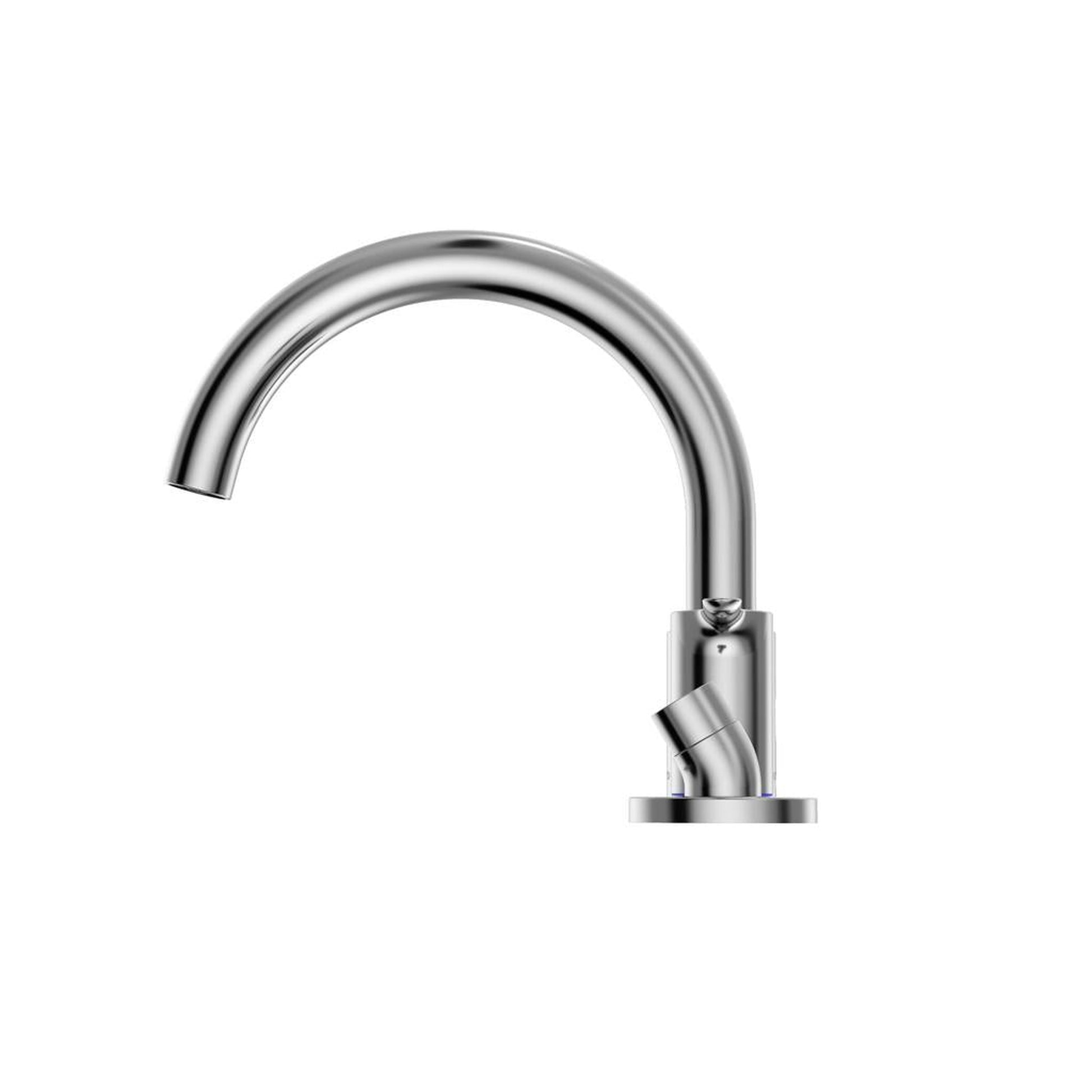 TOTO LB Polished Chrome Double-Handle Deck-Mounted Roman Tub Filler With Handshower Outlet