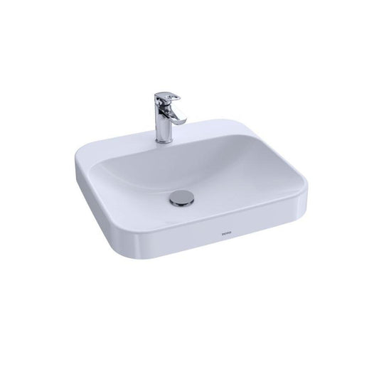 TOTO LT415.8G#01 Arvina Rectangle Vessel Lavatory 8" Cotton