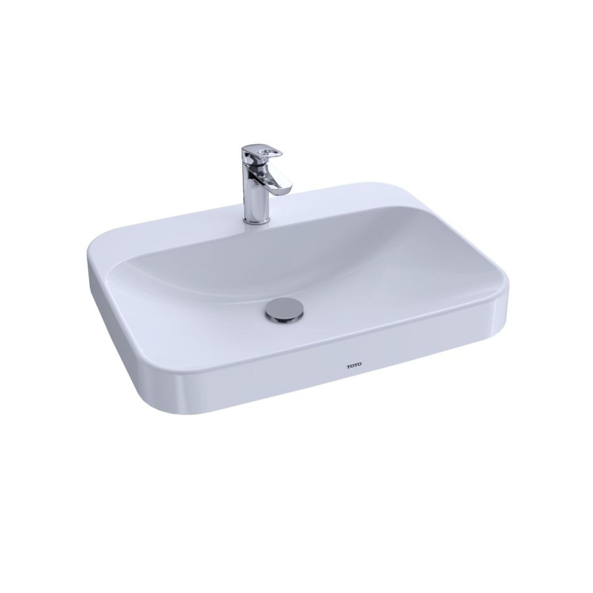 TOTO LT416.8G#01 Arvina Rectangle Vessel Lavatory 8" Cotton