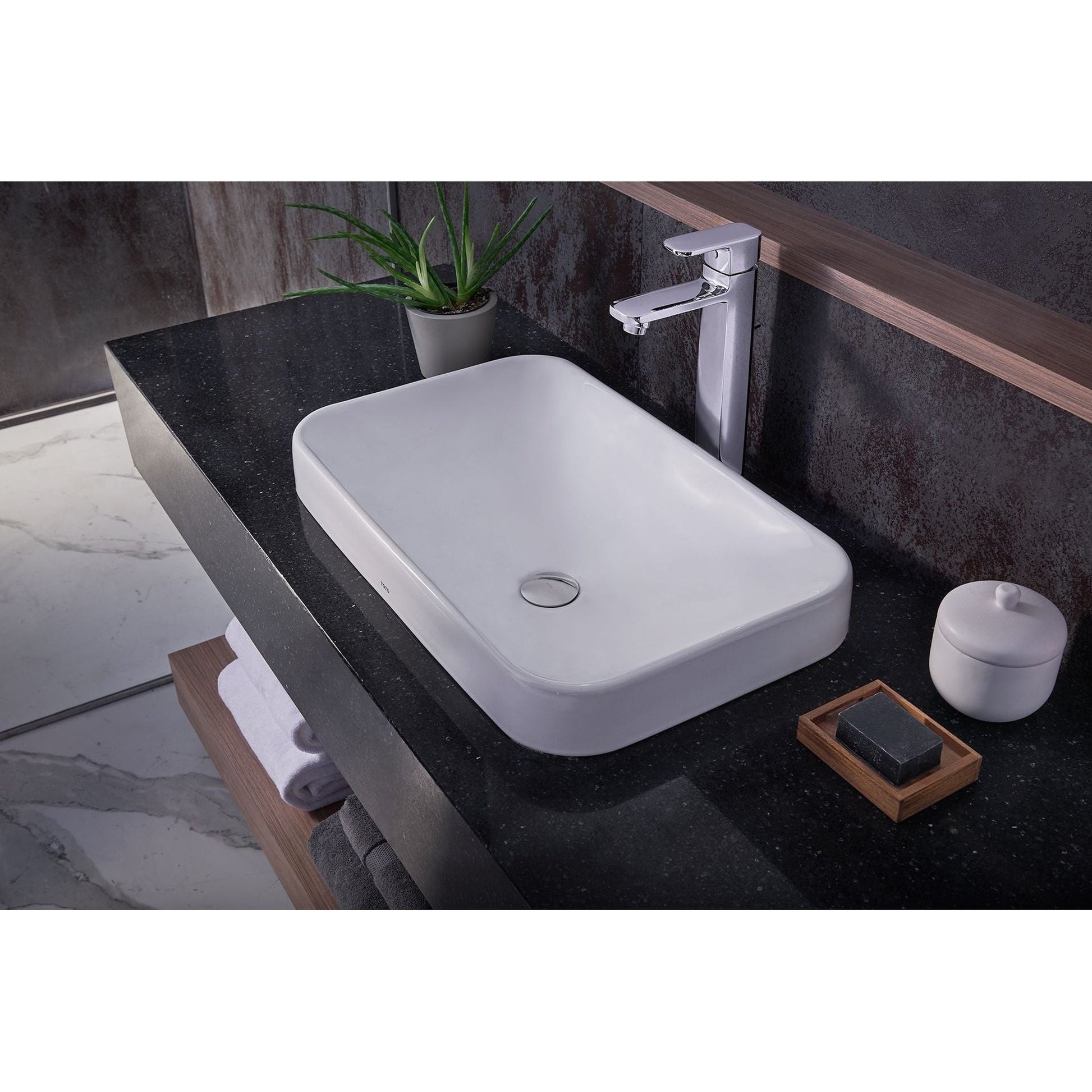TOTO LT426G#01 Arvina Rectangle Vessel Lavatory Cotton