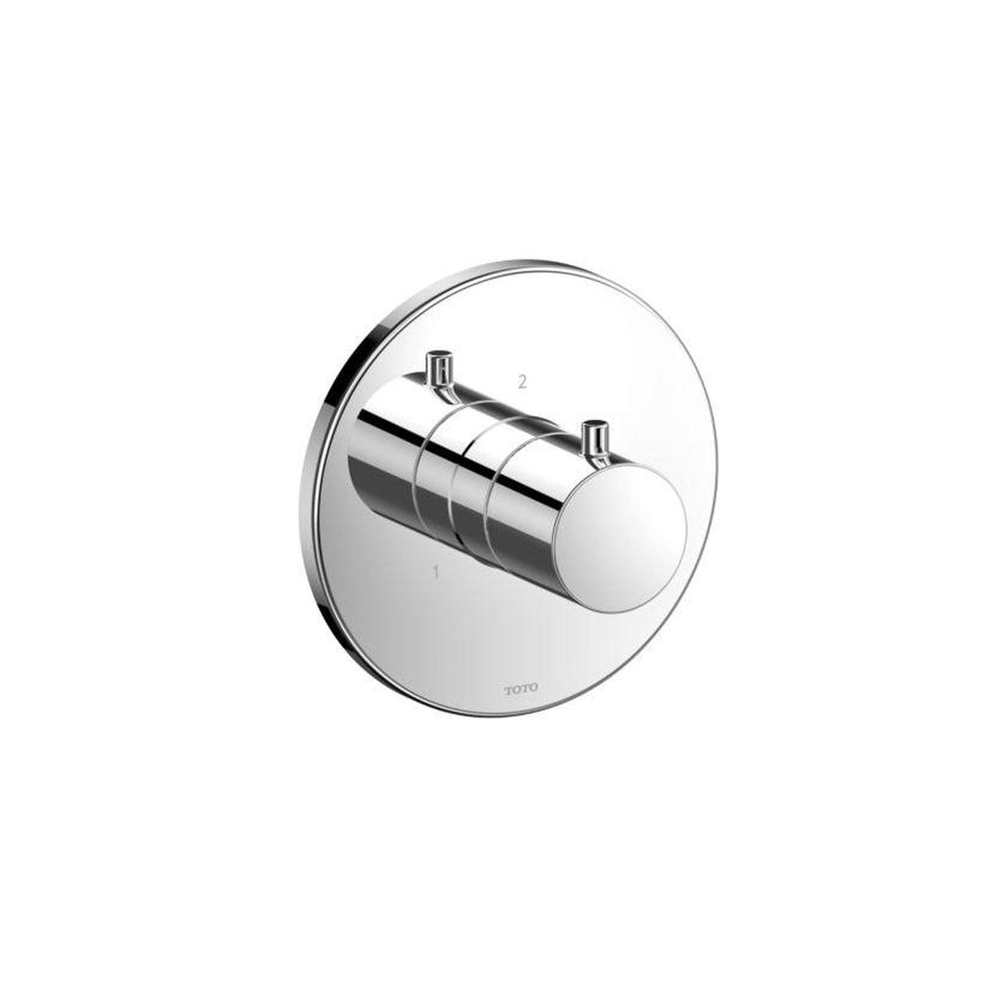 TOTO Polished Chrome Round 3-Way Diverter Trim Without Off