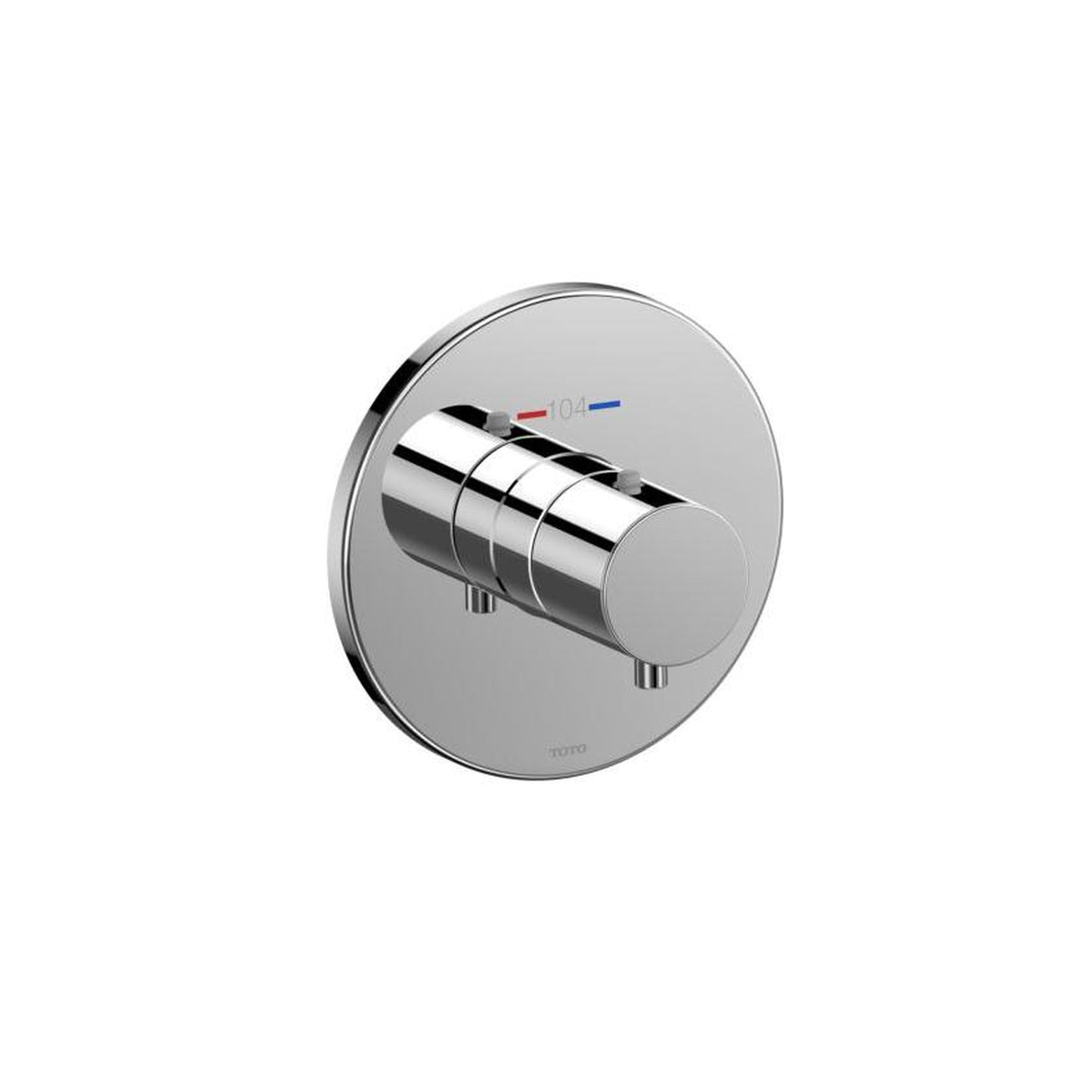 TOTO Polished Chrome Round Thermostatic Mixing Valve Trim