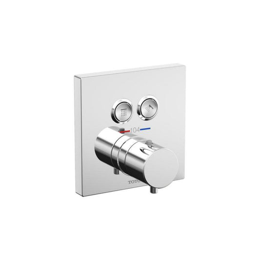 TOTO Polished Chrome Thermostatic Mixing Valve 2-Function Trim