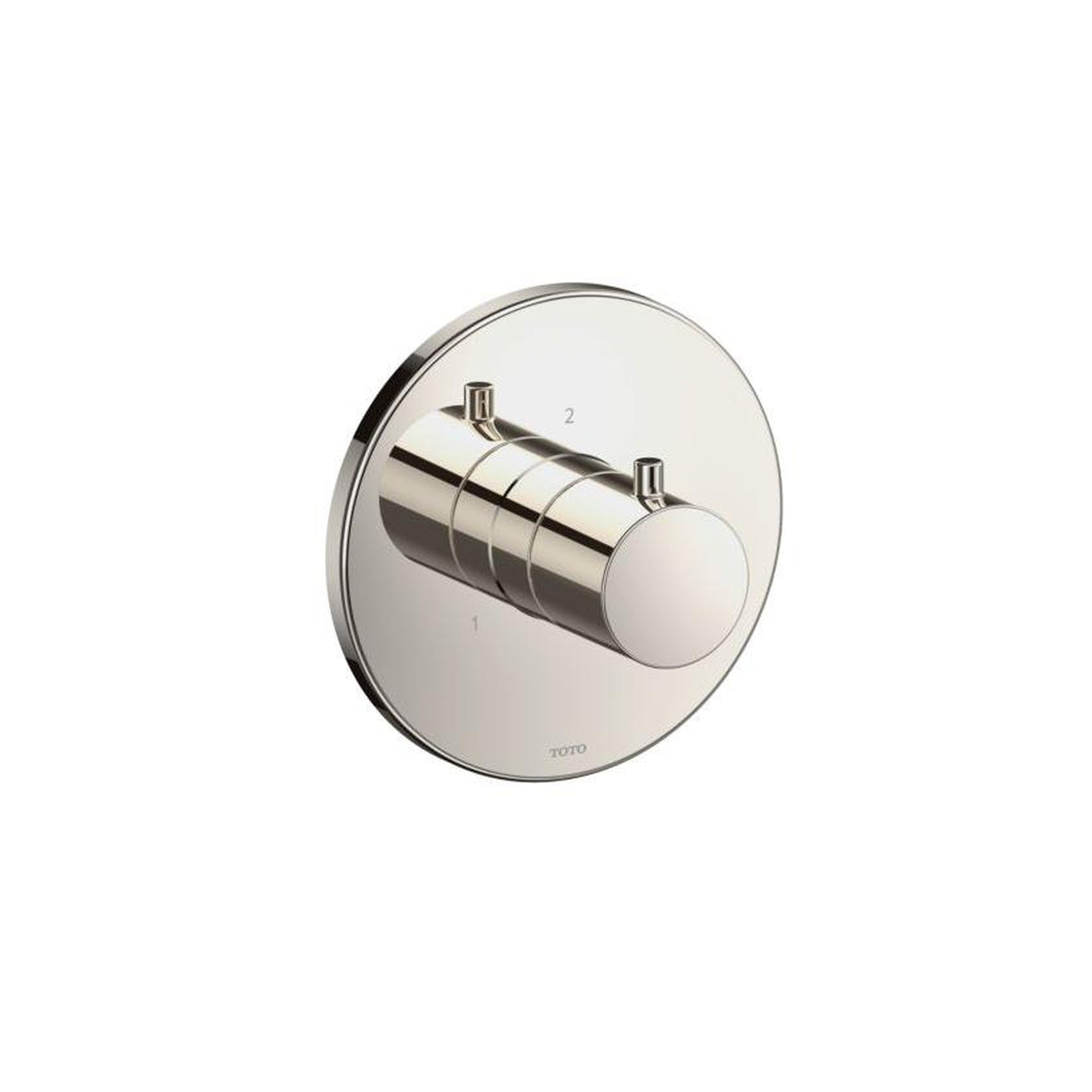 TOTO Polished Nickel Round 3-Way Diverter Trim Without Off