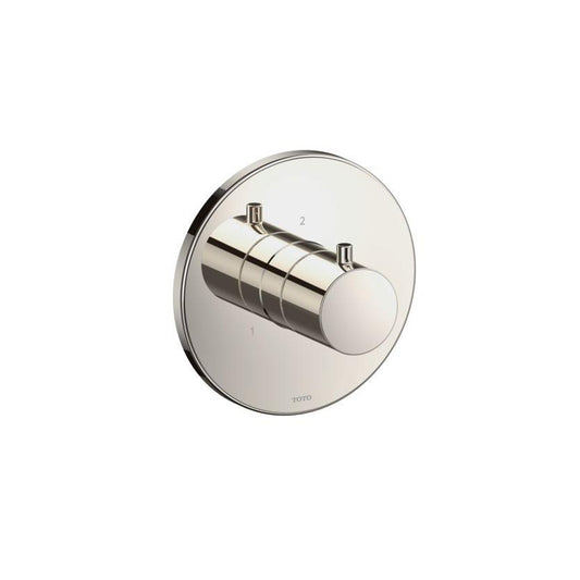 TOTO Polished Nickel Round 3-Way Diverter Trim Without Off