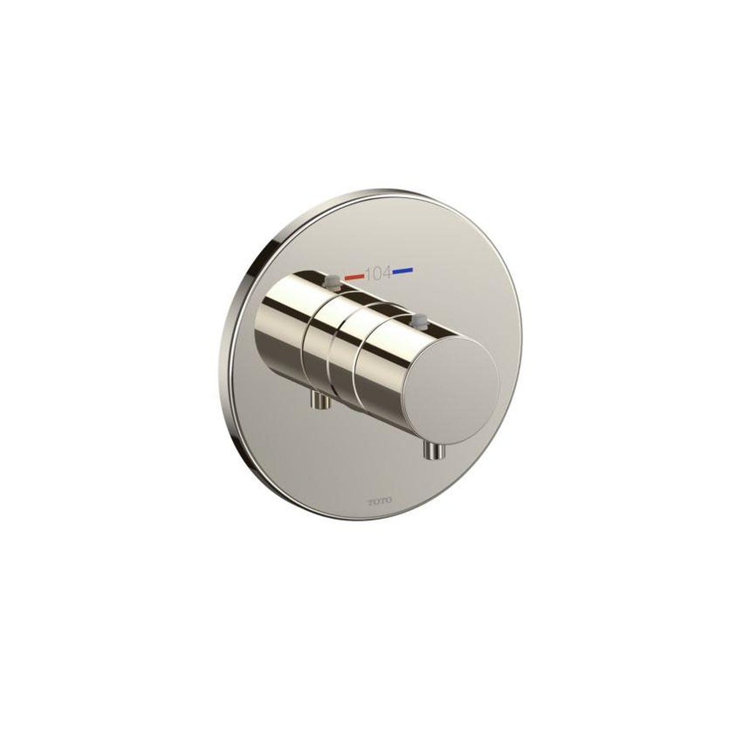 TOTO Polished Nickel Round Thermostatic Mixing Valve Trim