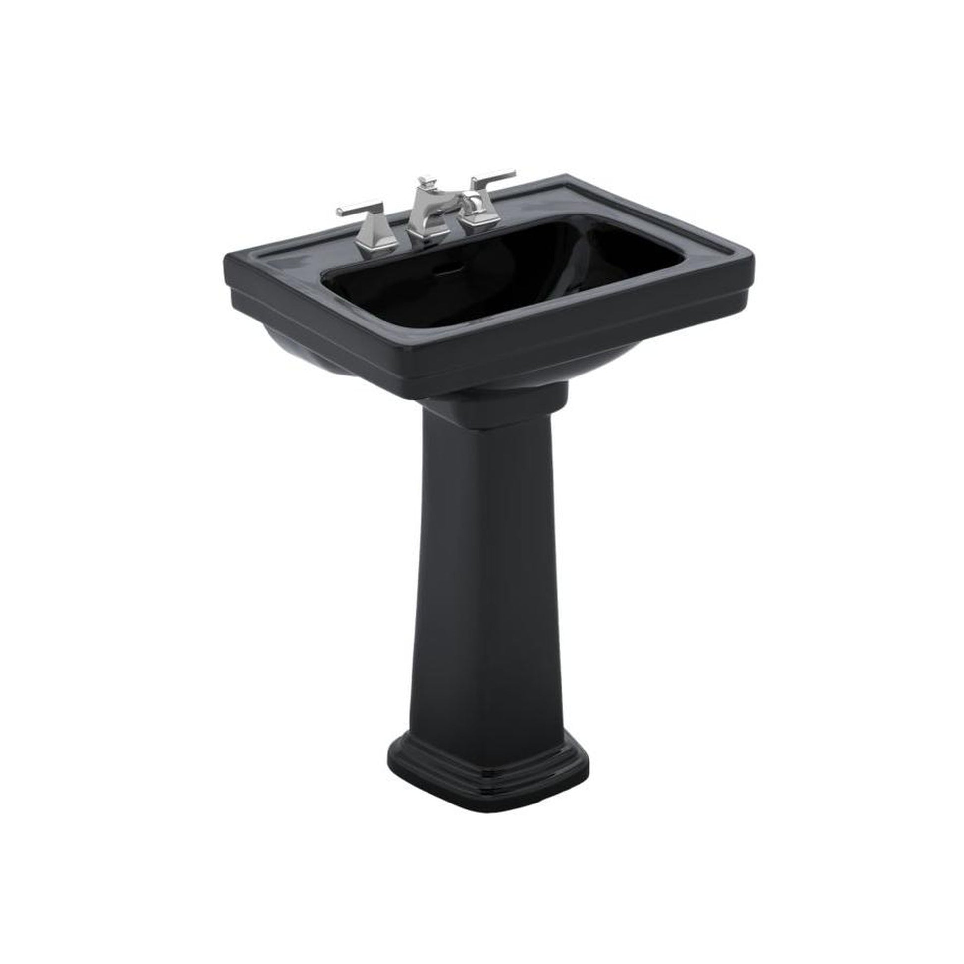 TOTO Promenade 4” Ctr 24” Lavatory and Ped Ebony
