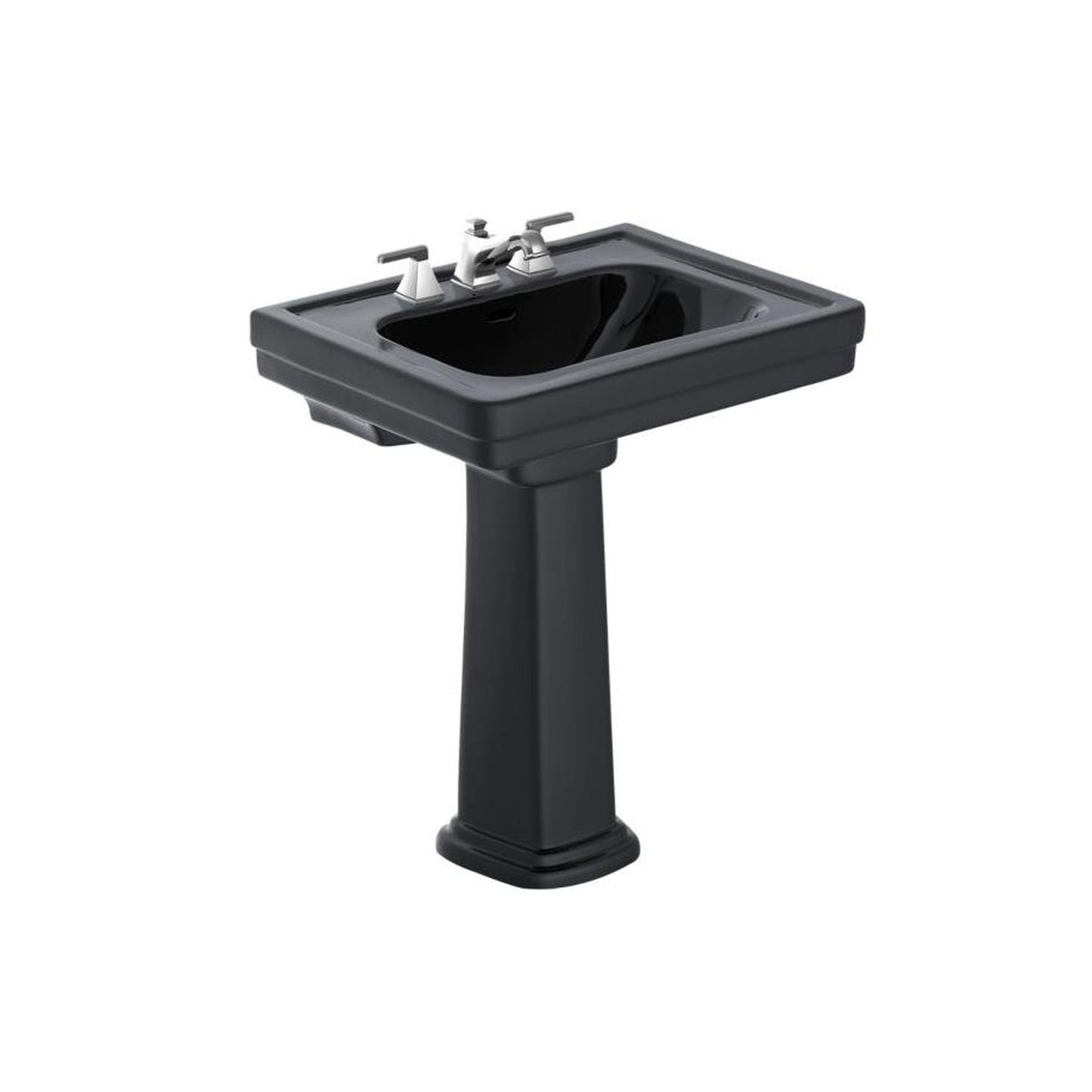 TOTO Promenade 8” Center Lavatory and Ped Ebony