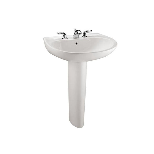 TOTO Prominence 8” Center Lavatory and Ped Colonial White