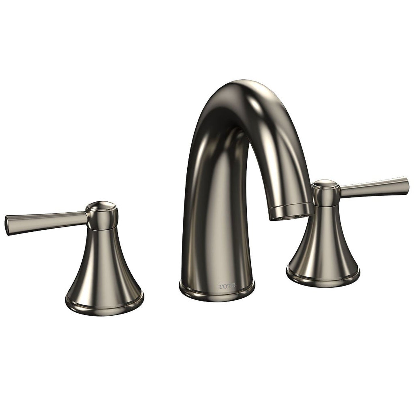 TOTO Silas Brushed Nickel Double Handle Deck-Mounted Roman Tub Faucet Trim