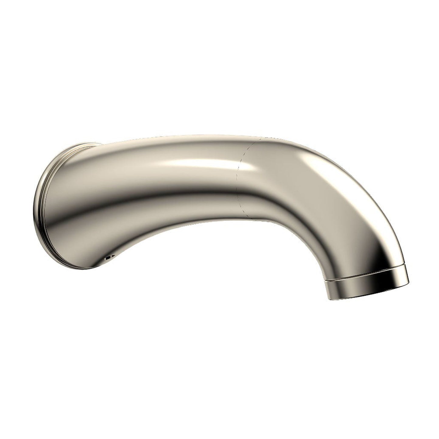 TOTO Silas Brushed Nickel Wall-Mounted Tub Spout Without Diverter