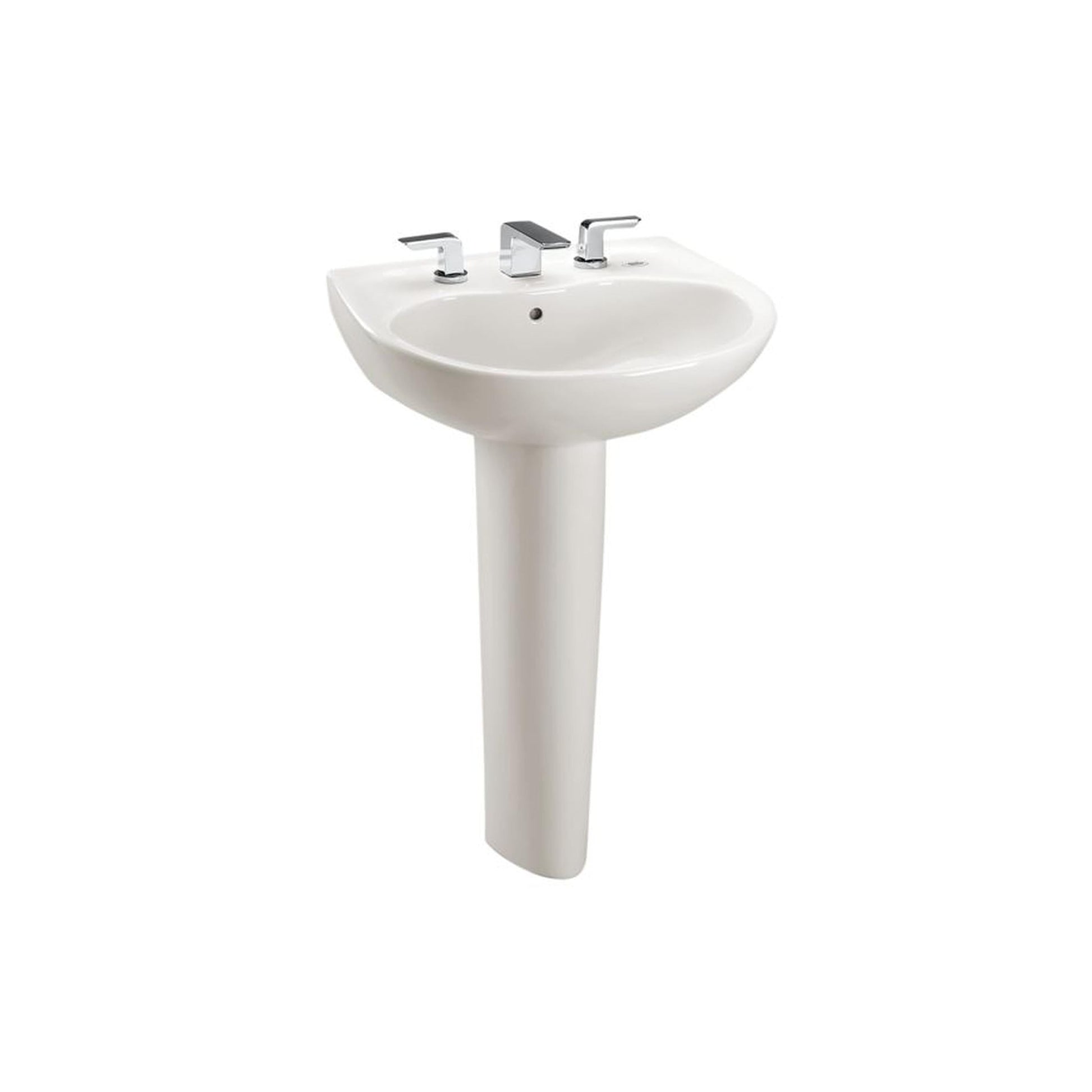 TOTO Supreme 8” Center Lavatory and Ped Colonial White