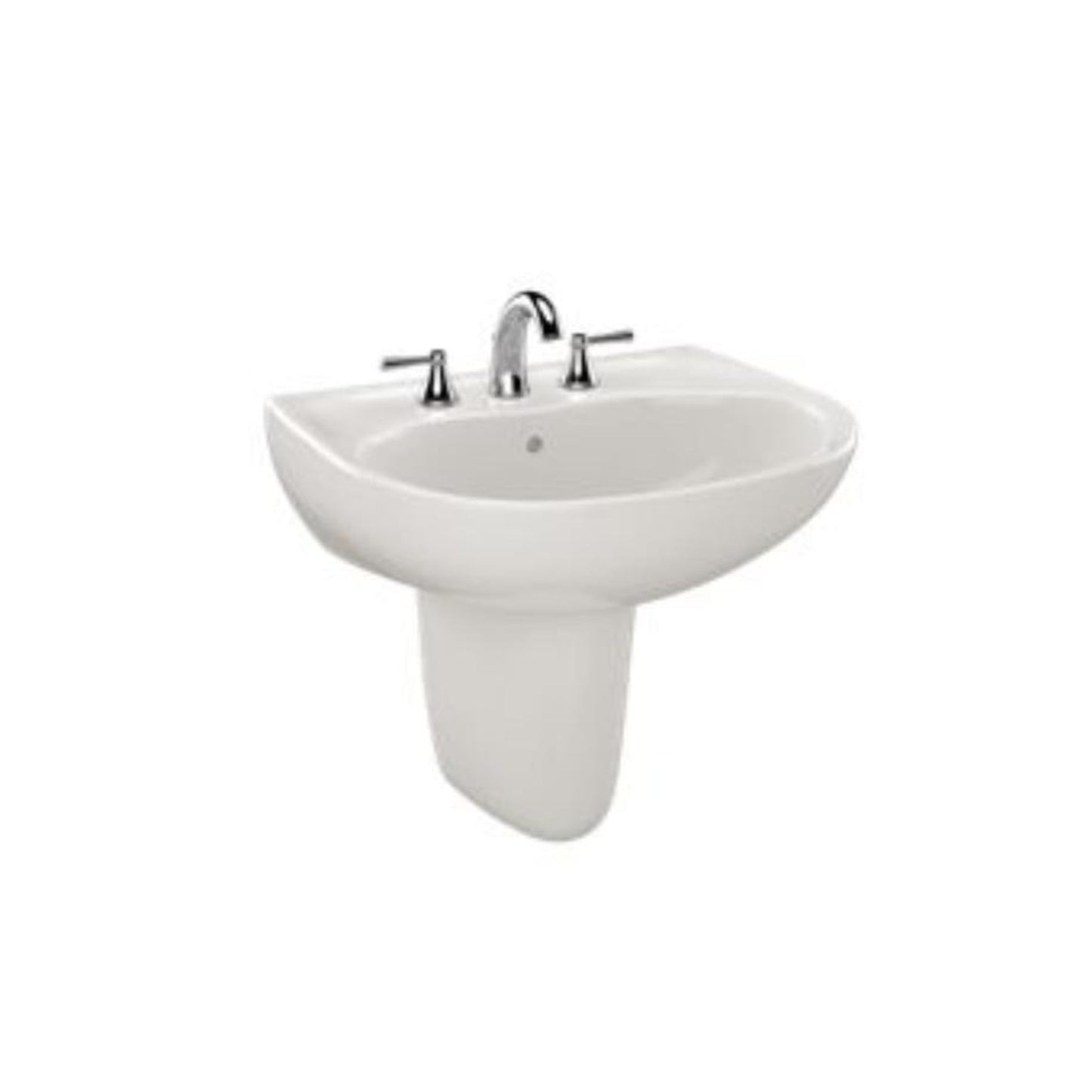 TOTO Supreme 8” Center Lavatory and Shrd Colonial White