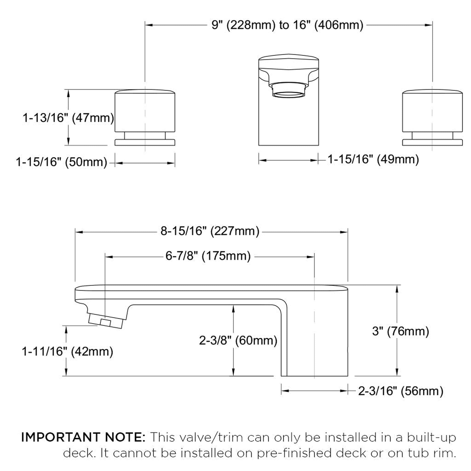 TOTO Upton Brushed Nickel Double-Handle Deck-Mounted Roman Tub Filler