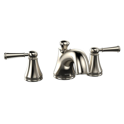 TOTO Vivian Brushed Nickel Double Handle Deck-Mounted Roman Tub Faucet Trim With Diverter