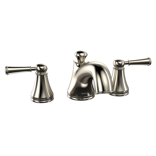 TOTO Vivian Brushed Nickel Double Handle Deck-Mounted Roman Tub Faucet Trim With Diverter