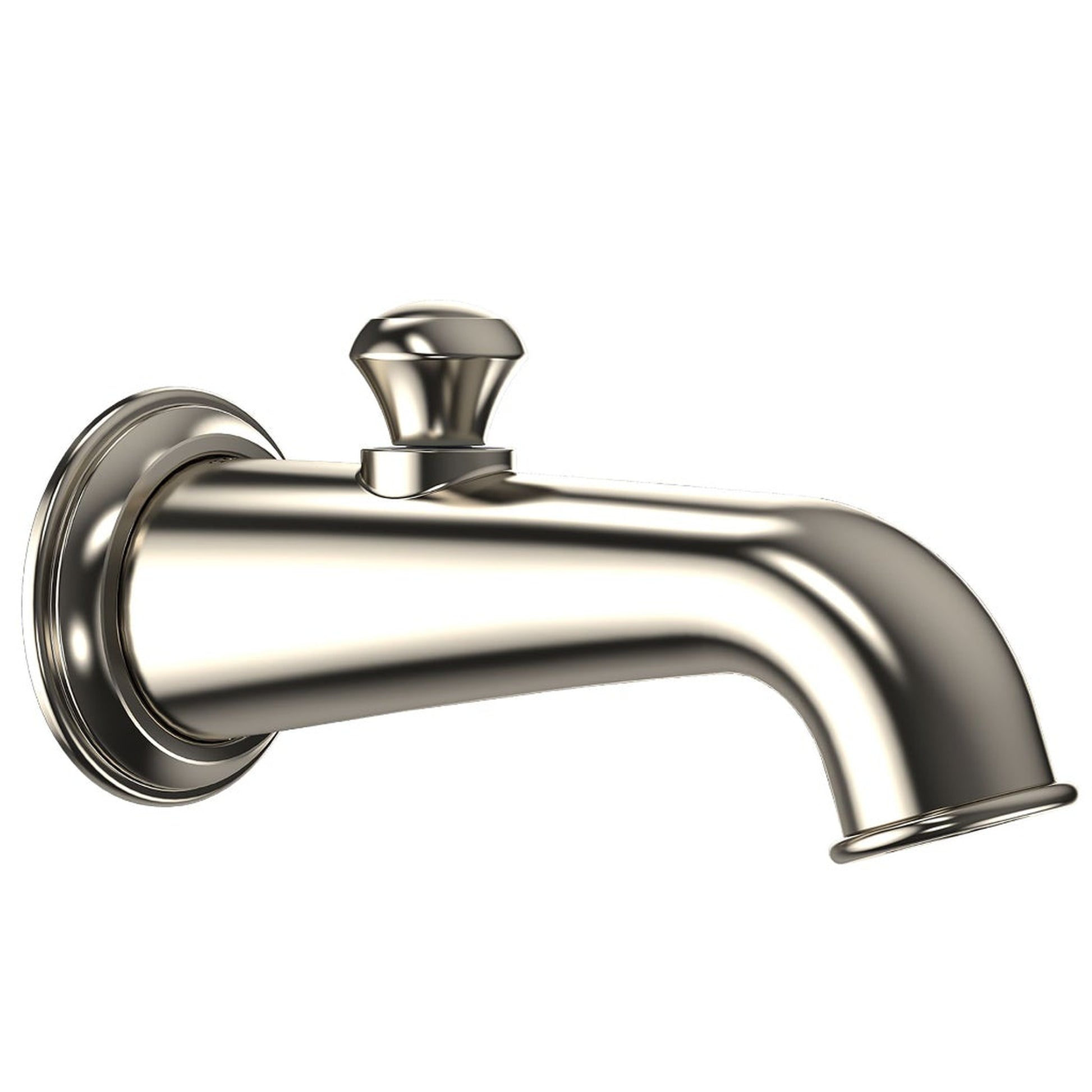 TOTO Vivian Brushed Nickel Wall-Mounted Tub Spout Trim With Diverter