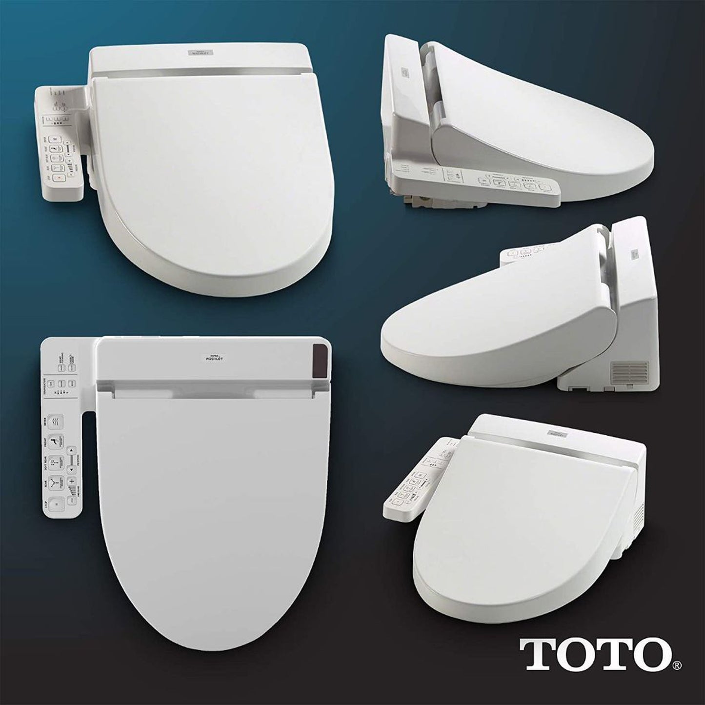 TOTO Washlet C100 Cotton White Round Electronic Toilet Bidet Seat