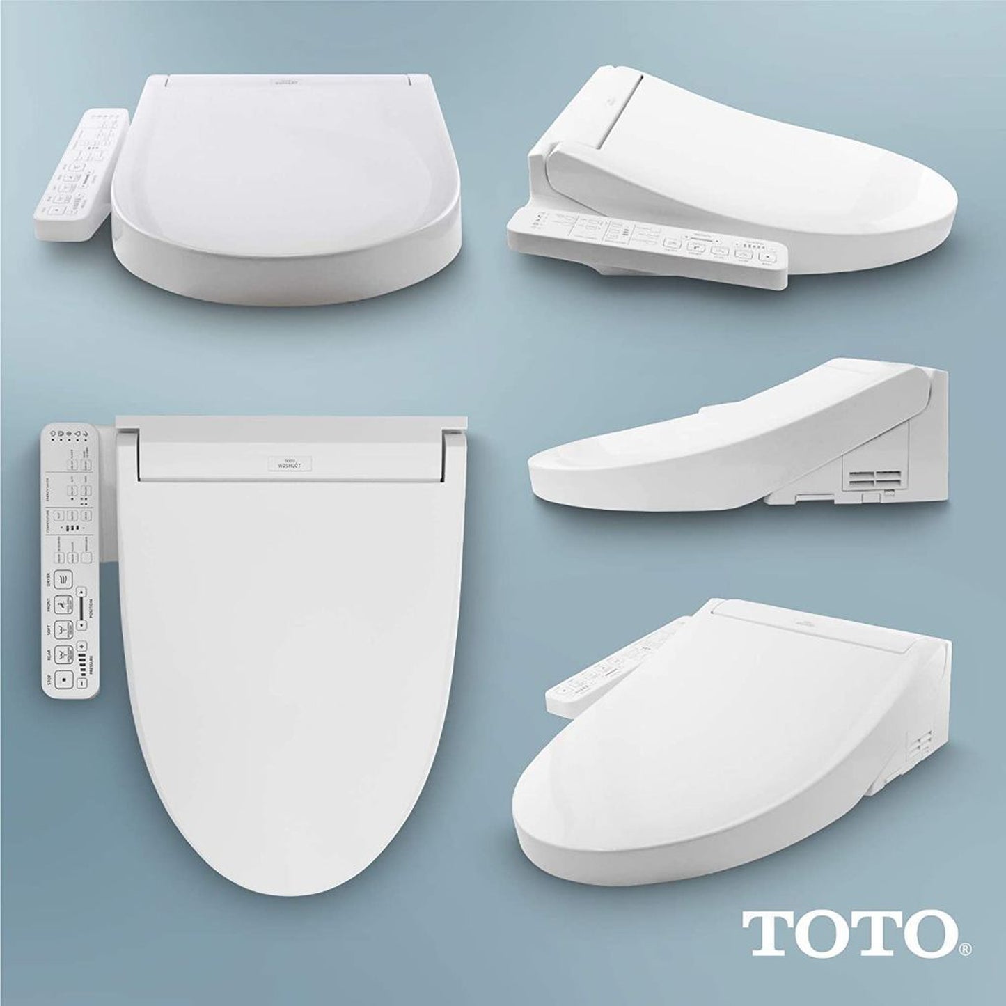 TOTO Washlet+ C2 Cotton White Electronic Elongated Toilet Bidet Seat