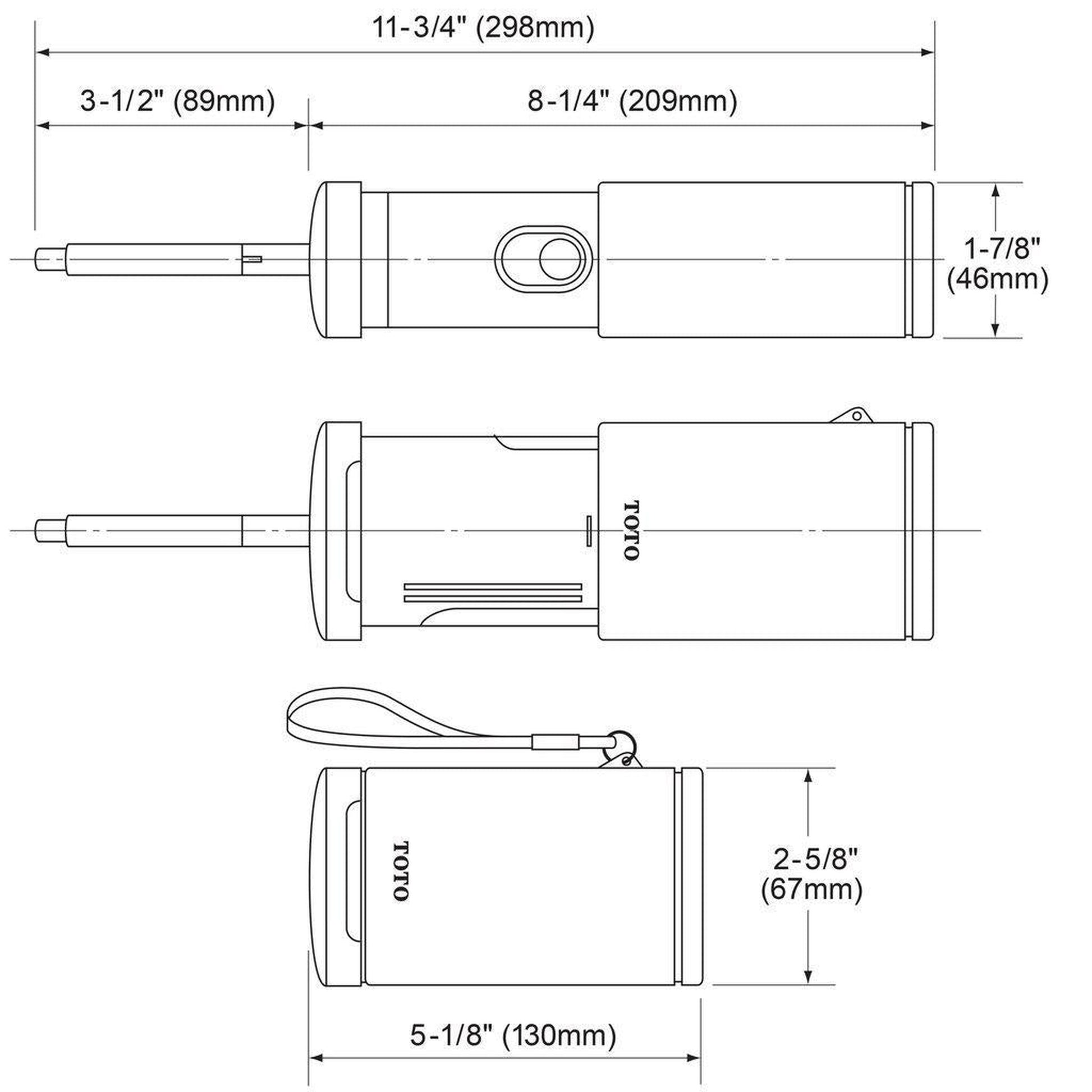 TOTO White Portable Handheld Travel Washlet