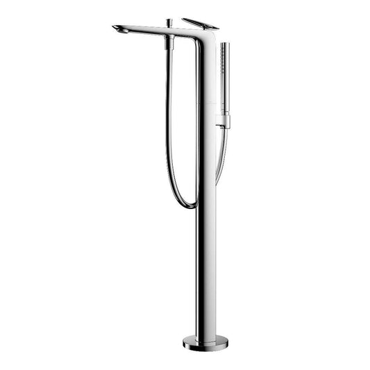 TOTO ZA Polished Chrome Floor Mounted Freestanding Tub Filler With Handshower