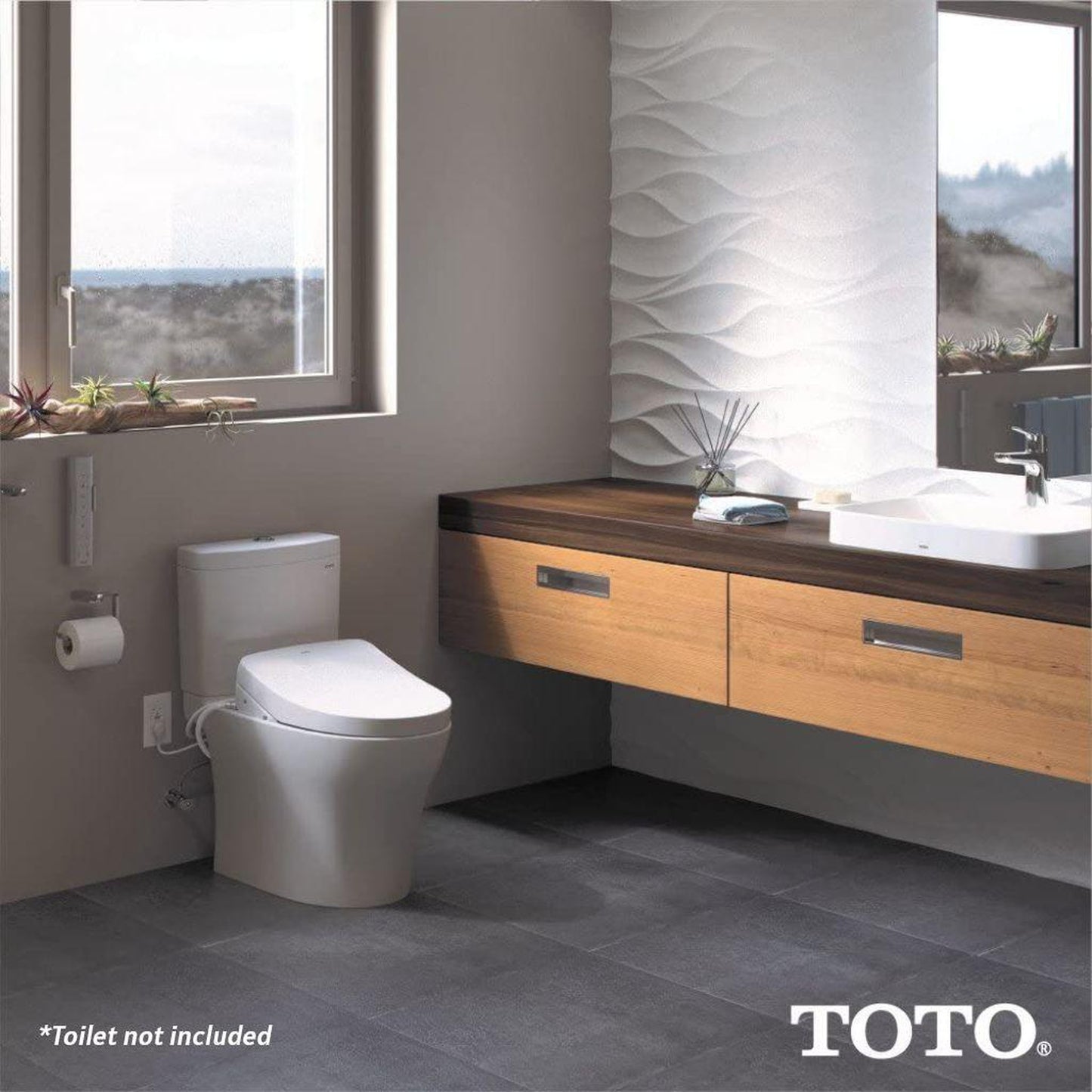 TOTO s500e Washlet Cotton White Contemporary Electronic Elongated Toilet Bidet Seat