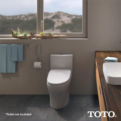 TOTO s500e Washlet Cotton White Contemporary Electronic Elongated Toilet Bidet Seat