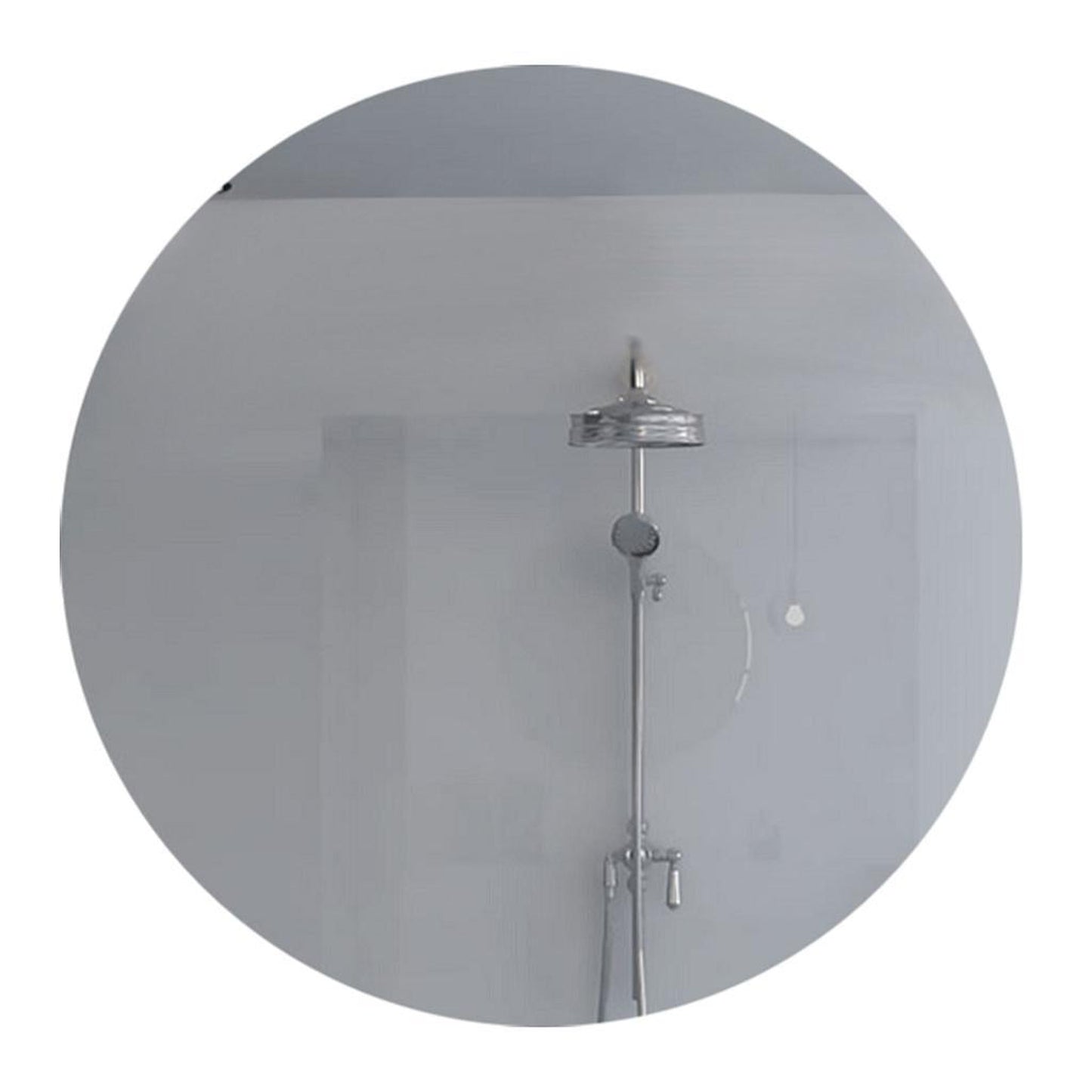 TUHOME Flektar Capri 32" Round Frameless Wall-Mounted Mirror