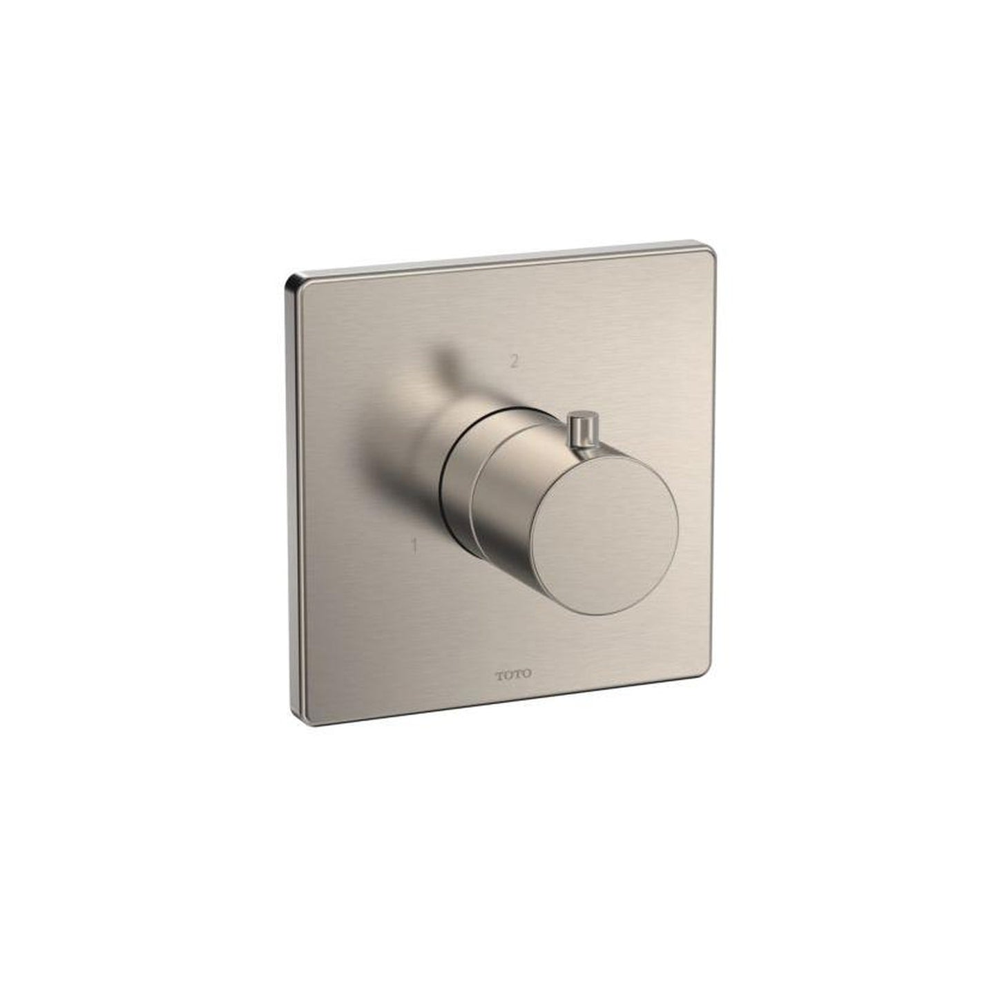 Toto 2WAY Brushed Nickel Div Trim W/O Off,G,Square