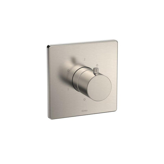 Toto 3WAY Brushed Nickel Div Trim W/Off,G,Square