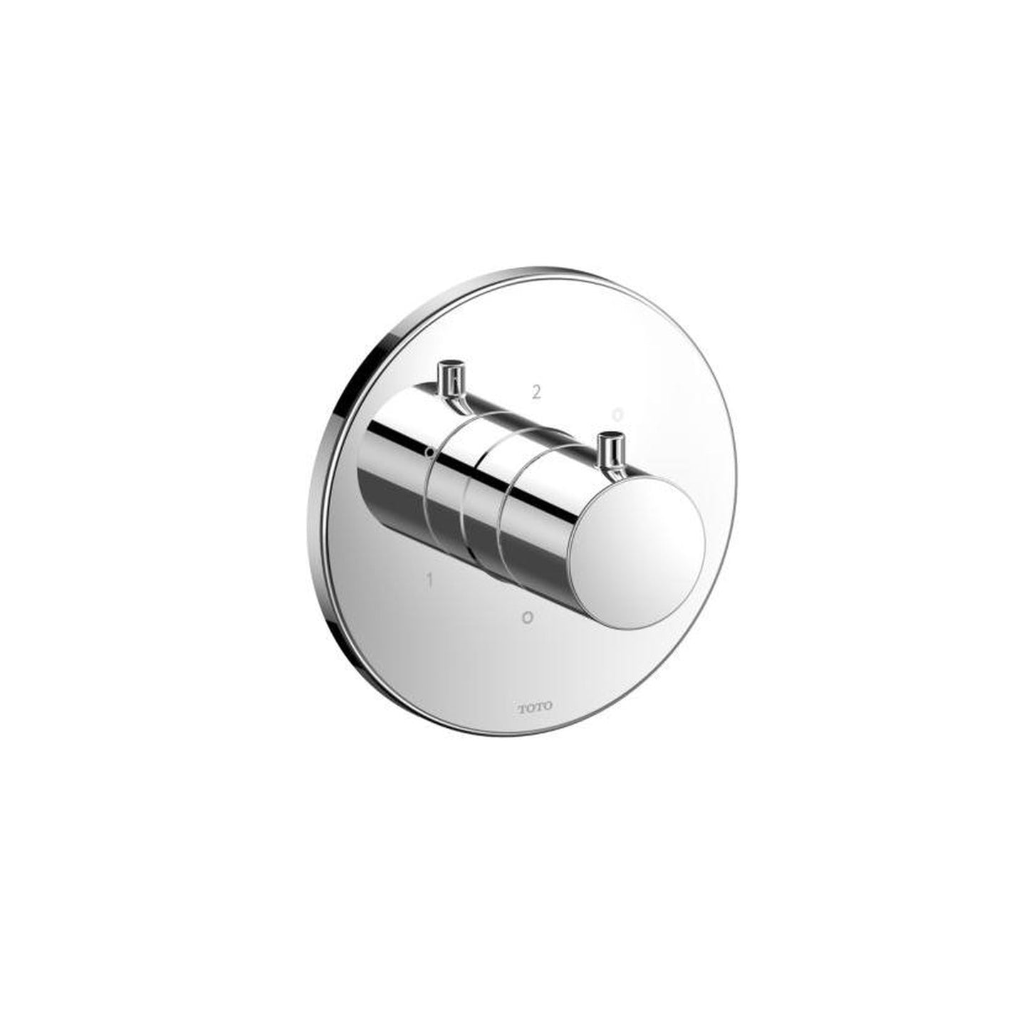 Toto 3WAY Polished Chrome Div Trim W/Off,G,Round