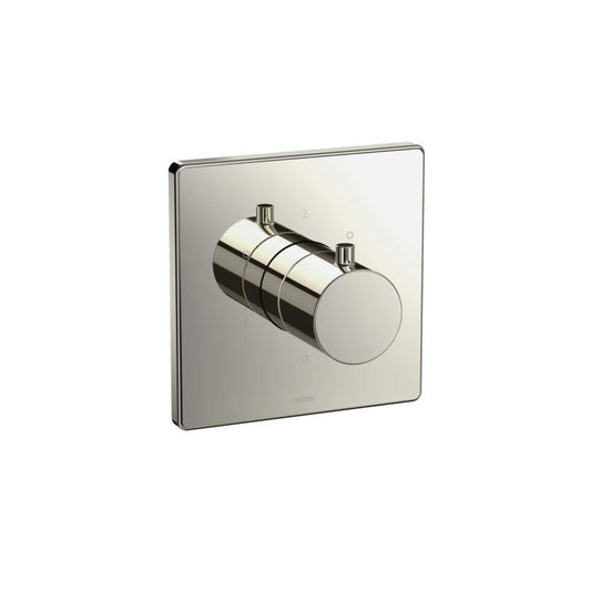 Toto 3WAY Polished Nickel Div Trim W/Off,G,Square