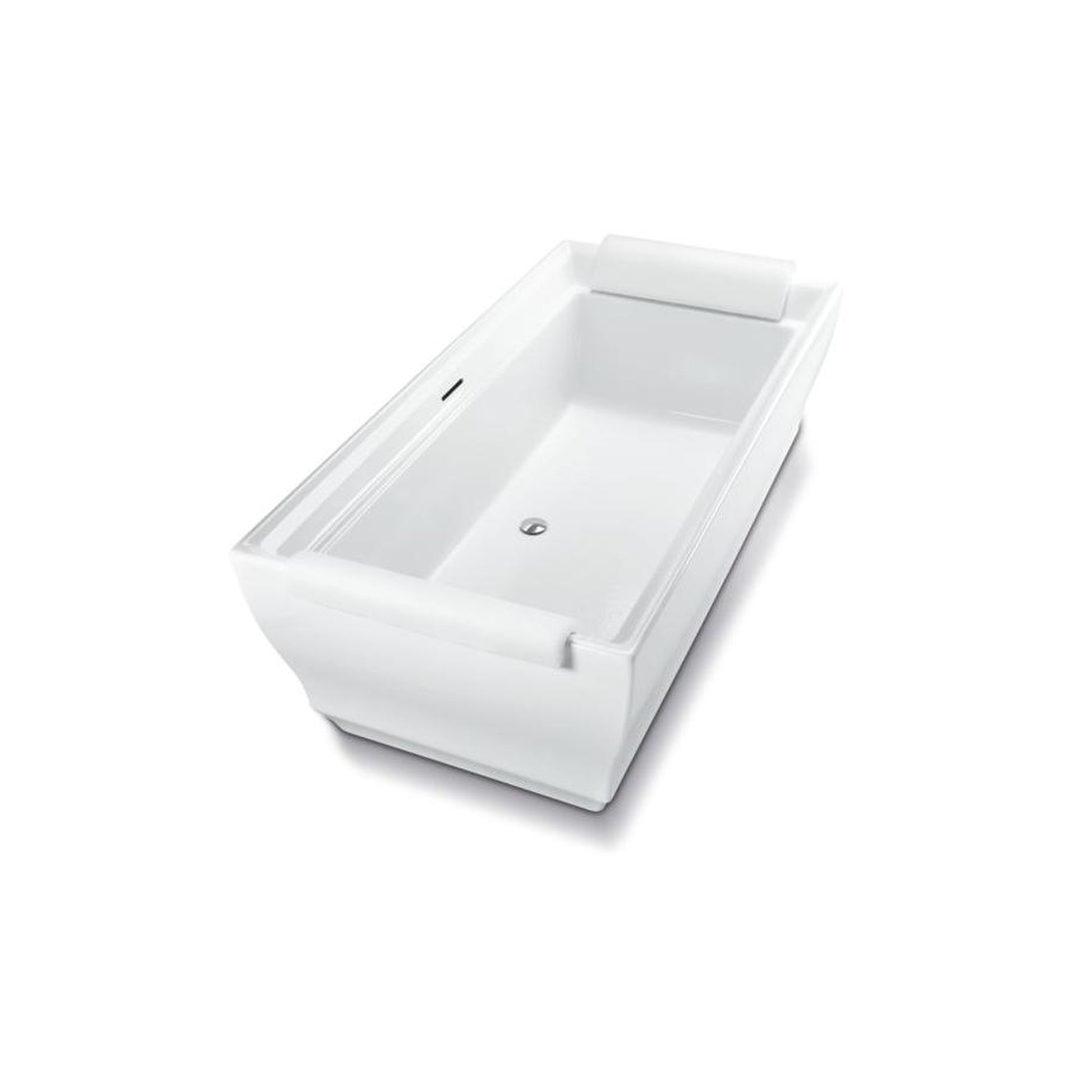 TOTO Aimes 72" Brushed Nickel Acrylic Freestanding Bathtub