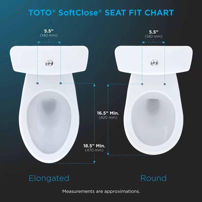 Toto Cotton White Softclose Elongated Toilet Seat