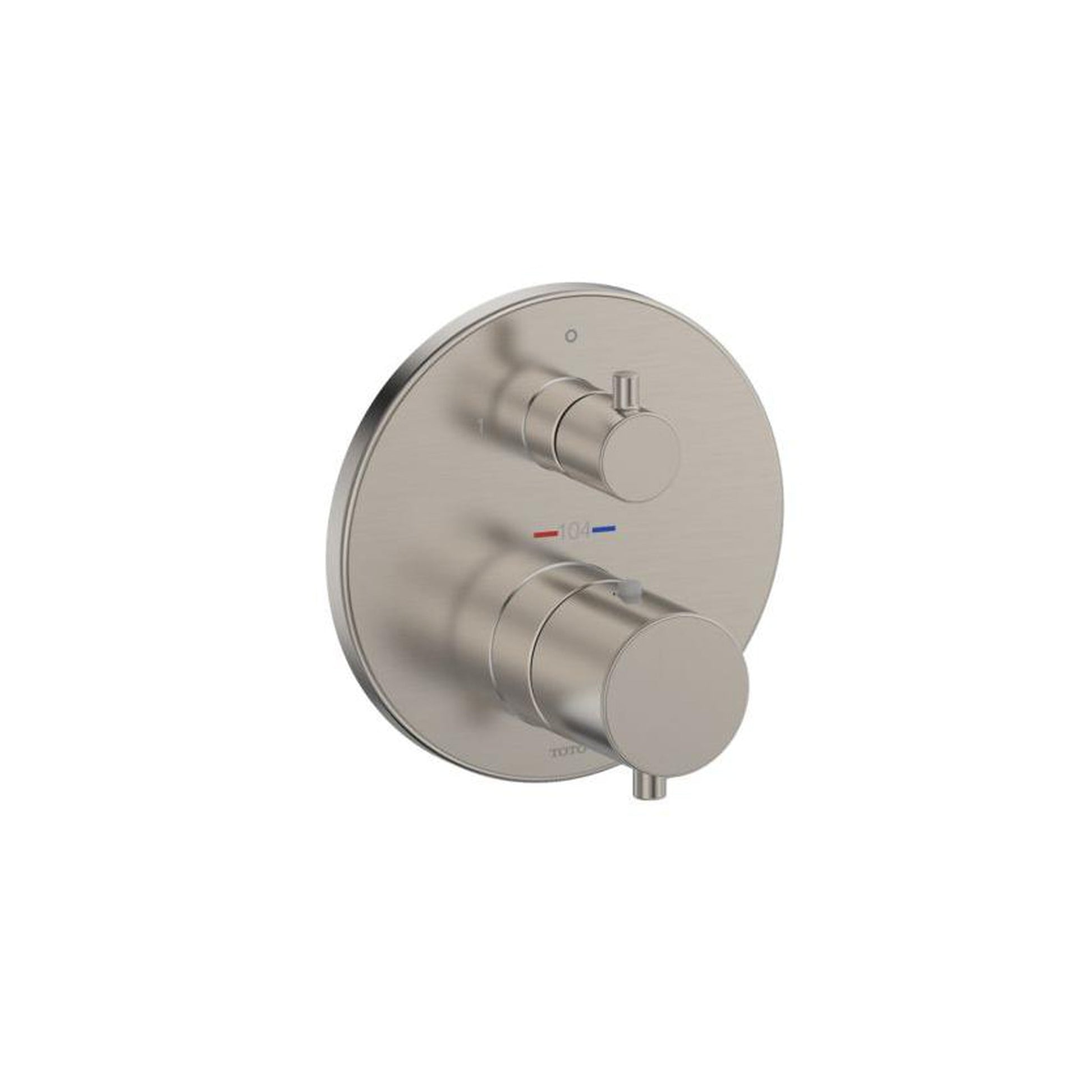 Toto Thermo 2WAY Brushed Nickel Div Valve,G,Round