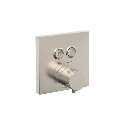 Toto Thermo 2WAY Brushed Nickel Push Button Valve