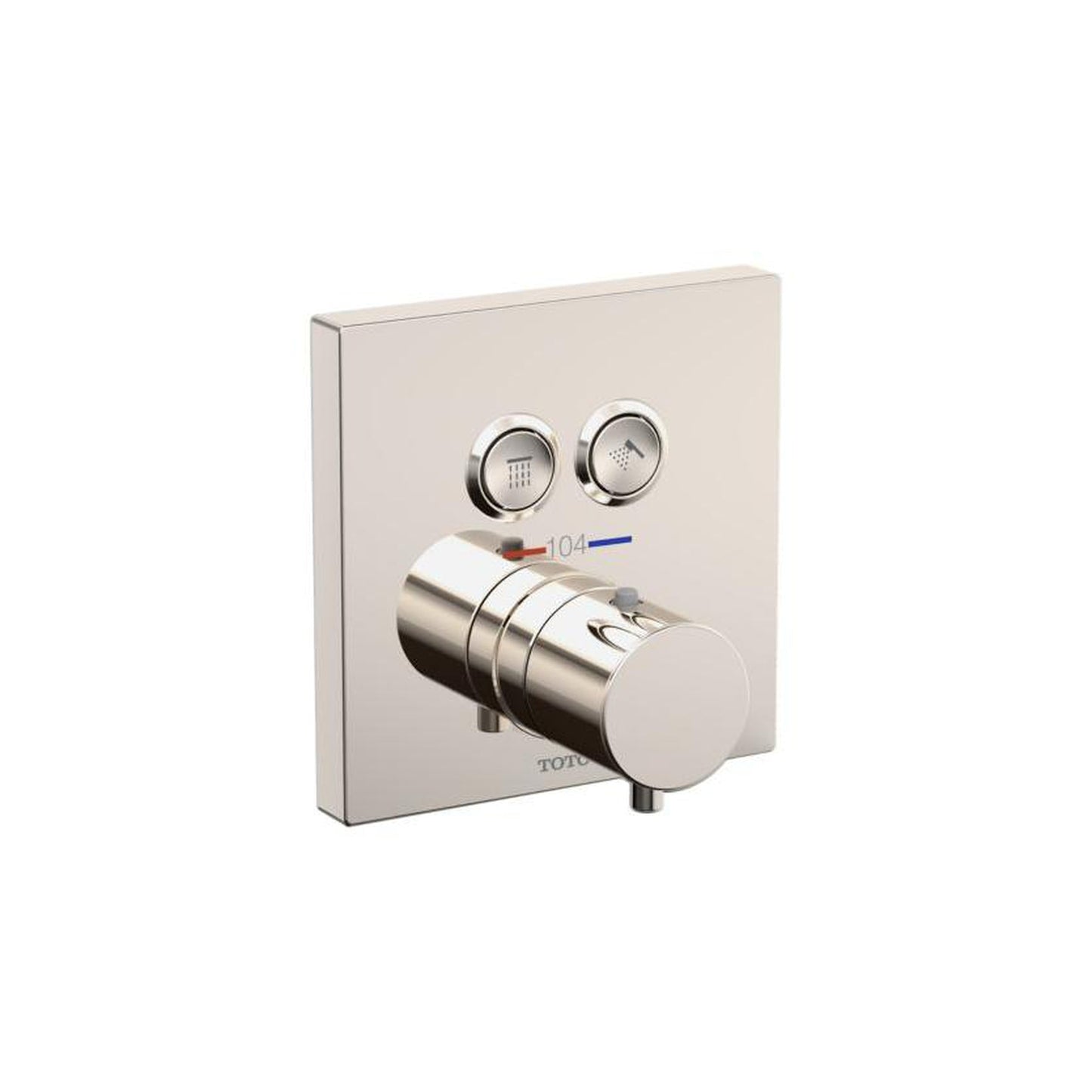 Toto Thermo 2WAY Polished Nickel Push Button Valve