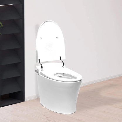 Trone Neodoro Elongated White Luxury Toilet With Smart Bidet and Remote Control