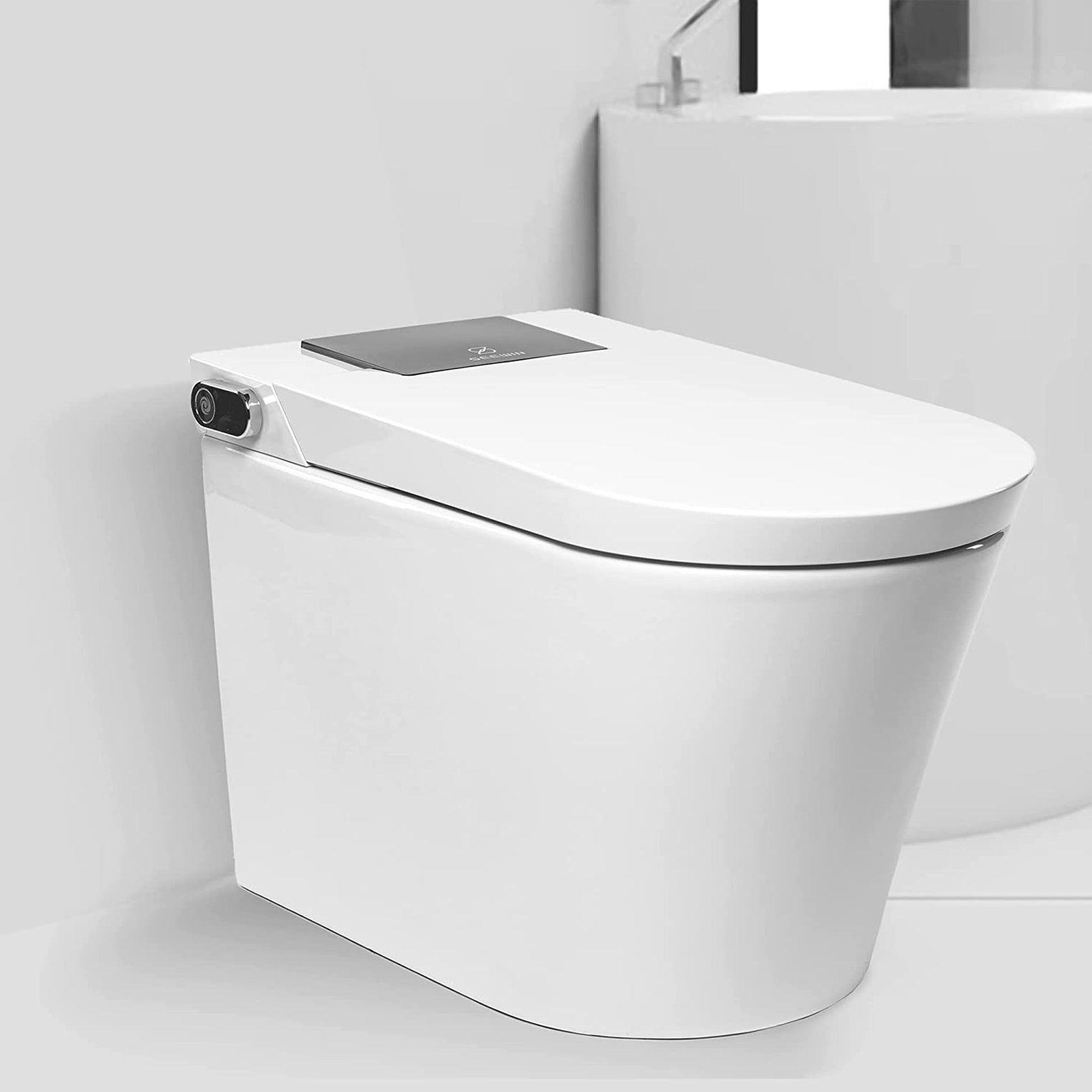 Trone Nobelet Elongated Classic White Luxury Toilet With Smart Bidet and Remote Control