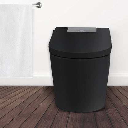 Trone Nobelet Elongated Matte Black Luxury Toilet With Smart Bidet and Remote Control