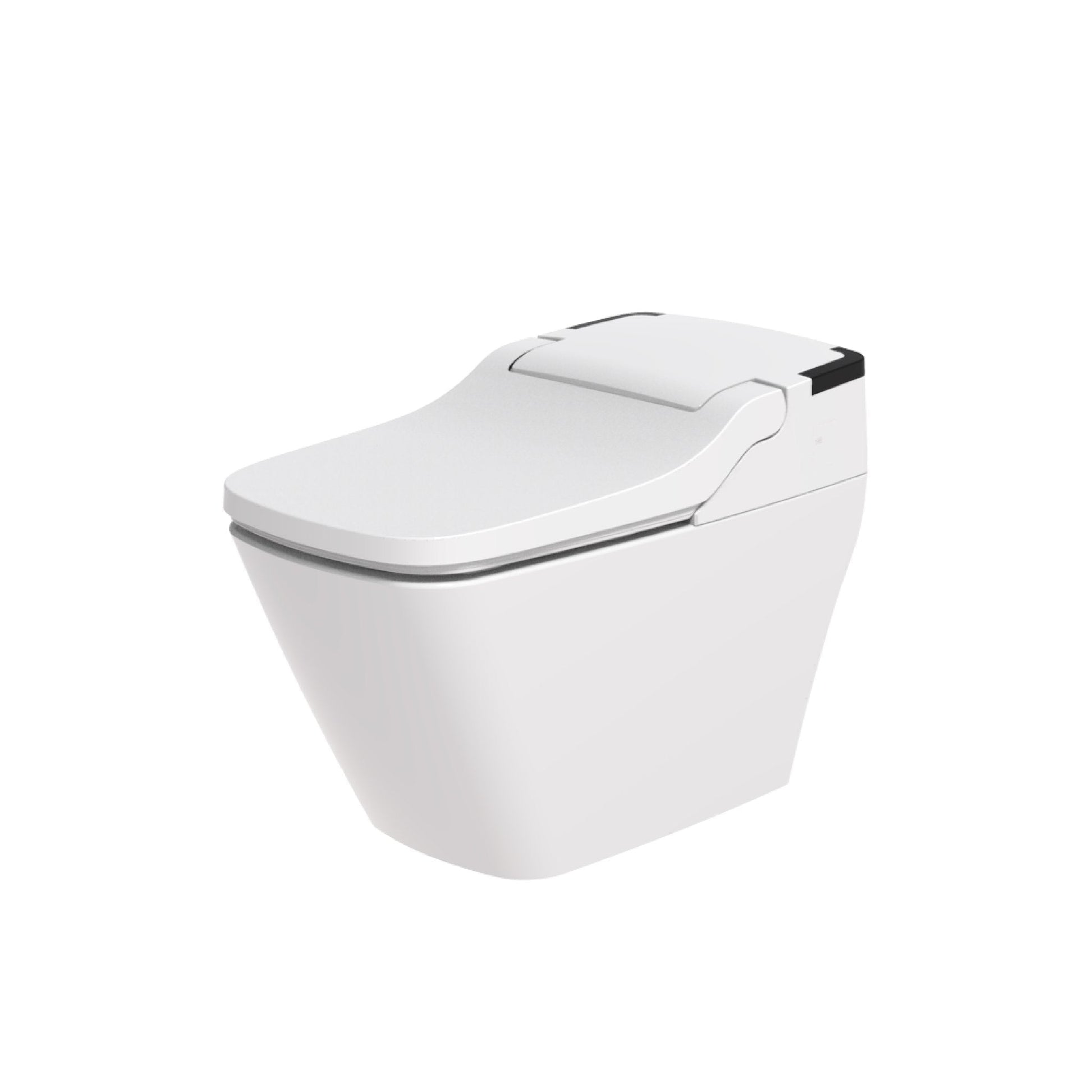 VOVO STYLEMENT 1 Pièce 1.12 GPF Single Flush Round Standard Smart Bidet  Toilette en Noir