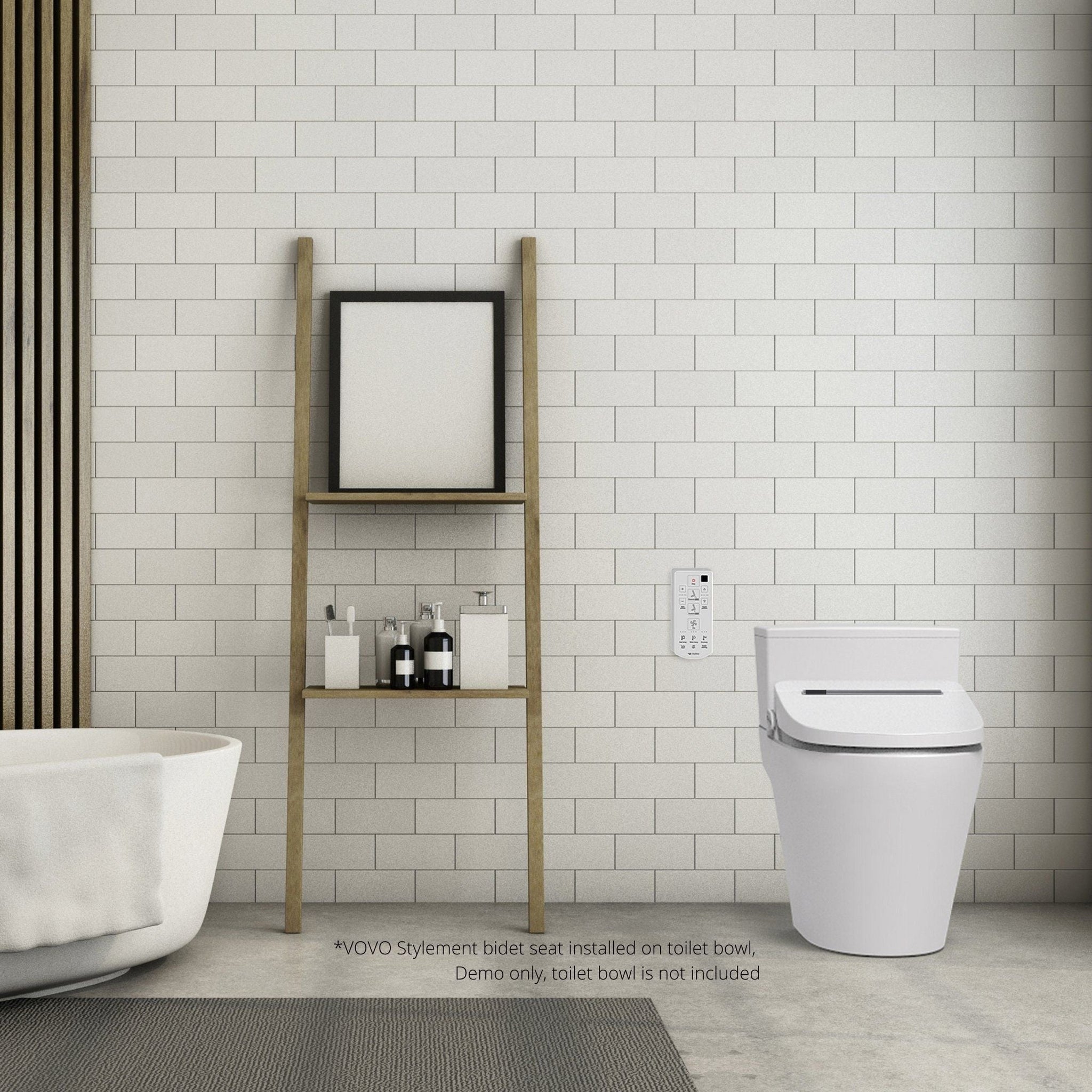 VOVO STYLEMENT VB-4100SR Electronic Smart Bidet Toilet Seat, Heated Seat, U VOVO STYLEMENT VB-4100SR Electronic Bidet, Round, UV LED