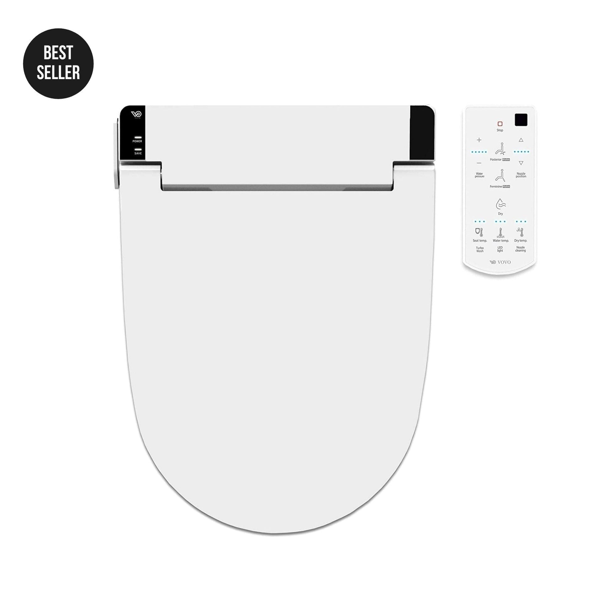 VOVO Stylement VB-6000SE Elongated Electric Premium Smart Bidet Toilet Seat With Wireless Remote Control