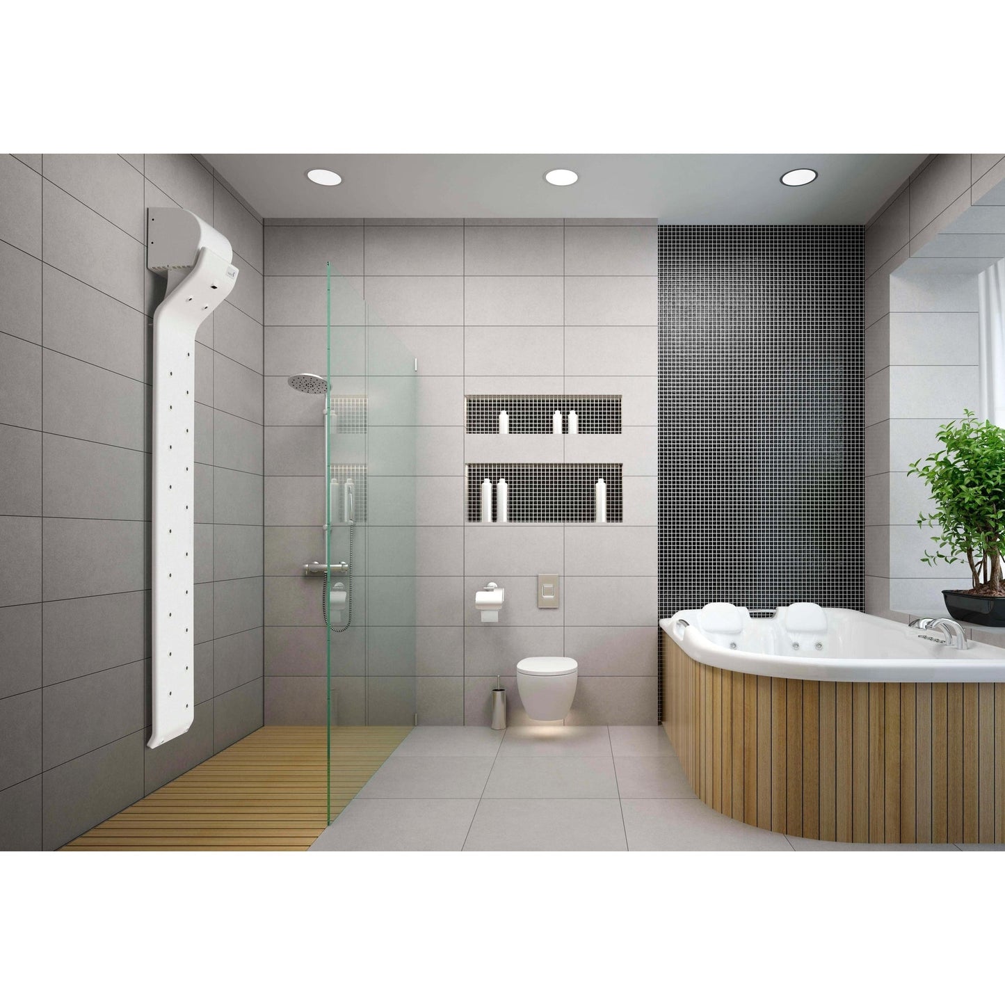 Valiryo 85" Matte White Wall-Mounted Fully Automated Full-Body Dryer