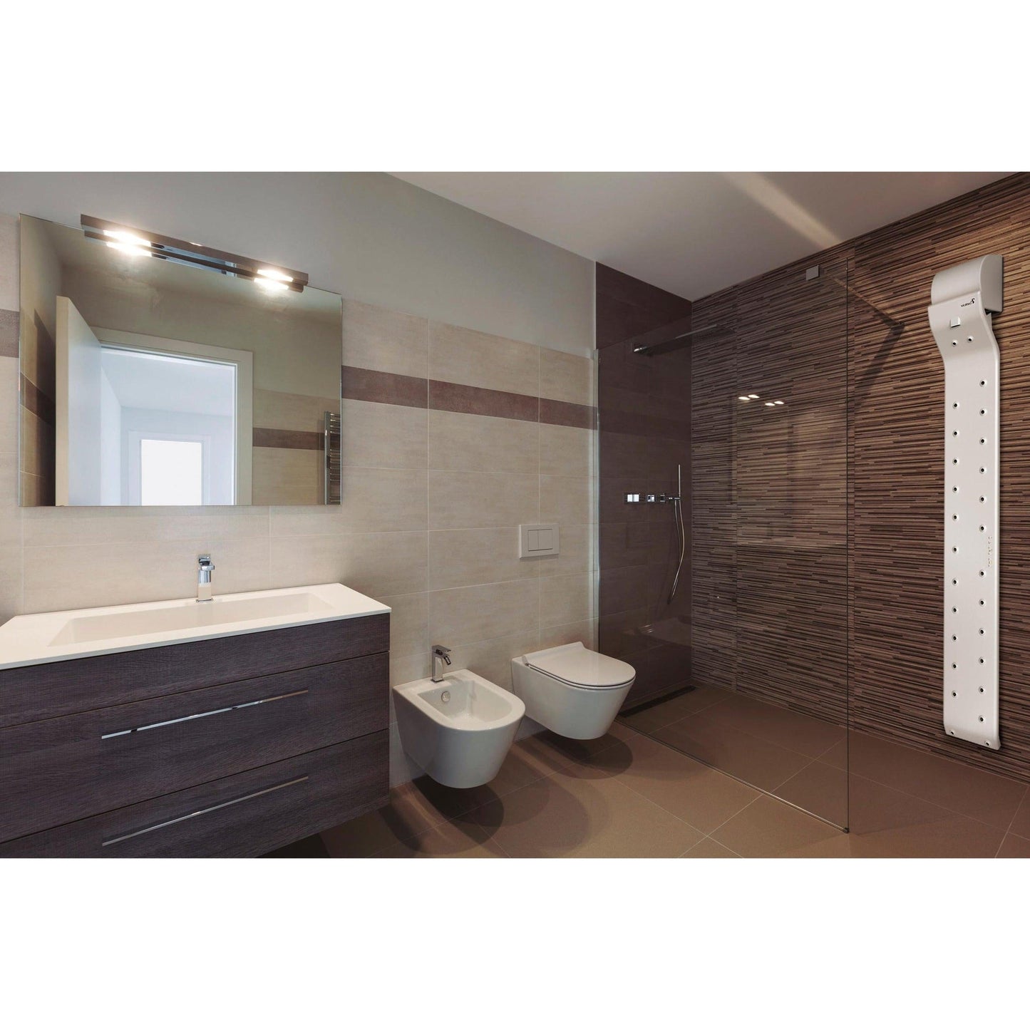 Valiryo 85" Matte White Wall-Mounted Fully Automated Full-Body Dryer