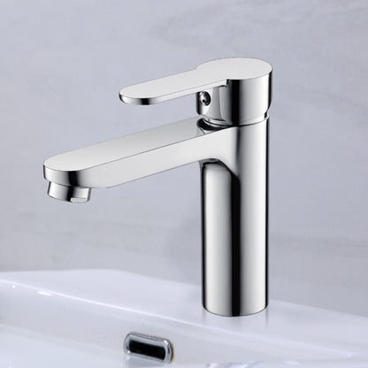 Vanity Art 6" Polished Chrome Single Hole Dazzling Mirror-Like Look Modern Bathroom Vessel Sink Faucet