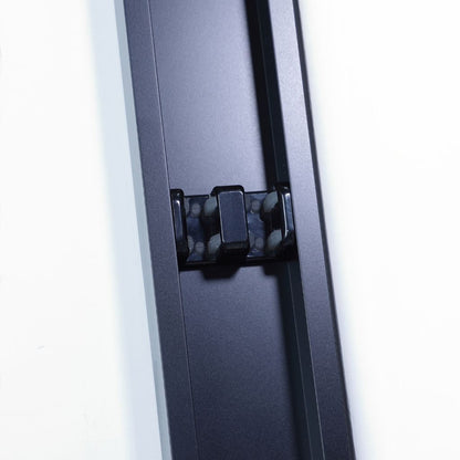 Vinnova Brescia 48" x 76" Matte Black Reversible Double Sliding Bypass Framed Shower Door